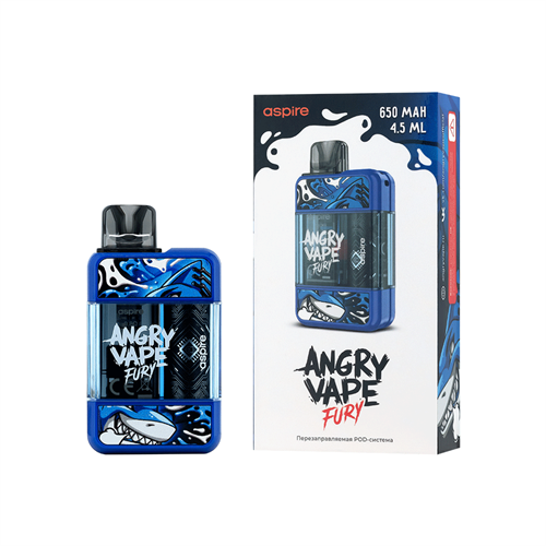 ANGRY VAPE FURY, 650 mAh Vape-Elita Магазин электронных испарителей и сигарет