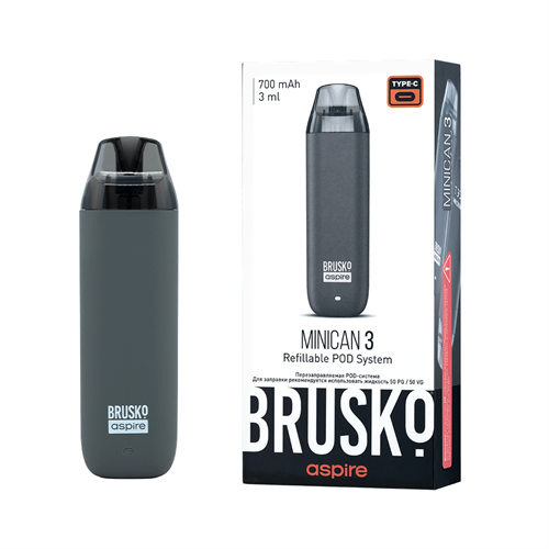 BRUSKO MINICAN 3, 700 mAh Vape-Elita Магазин электронных испарителей и сигарет