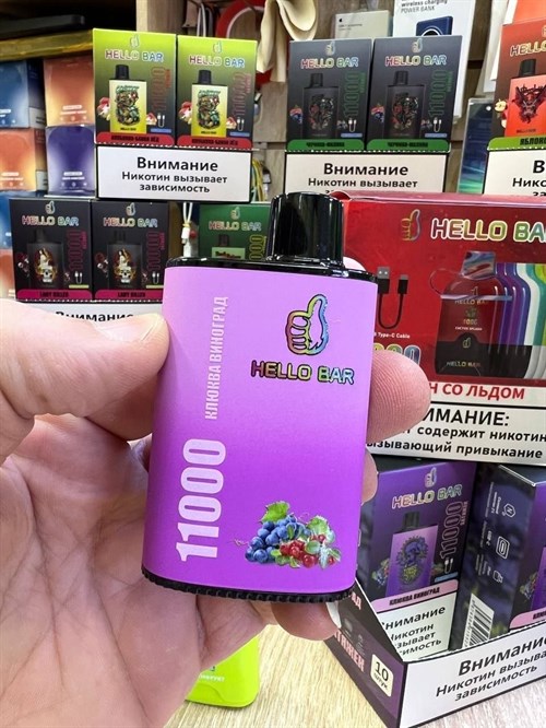 HELLO BAR 11000 - 11000 затяжек Vape-Elita Магазин электронных испарителей и сигарет
