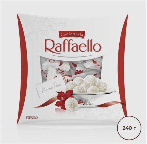 Конфеты в коробке Raffaello, с цельным миндальным орехом, в кокосовой обсыпке, 240 г Vape-Elita Магазин электронных испарителей и сигарет