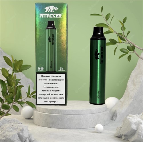 Attacker 1600 - 1600 затяжек Vape-Elita Магазин электронных испарителей и сигарет