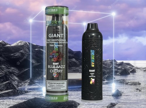 Smokman Giant - 7000 затяжек Vape-Elita Магазин электронных испарителей и сигарет