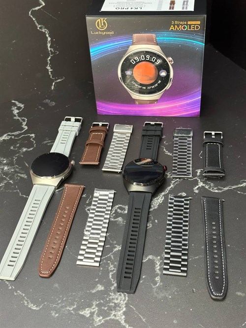 Умные Smart Watch LK 4 Pro Amoled с 3 ремешками Vape-Elita Магазин электронных испарителей и сигарет