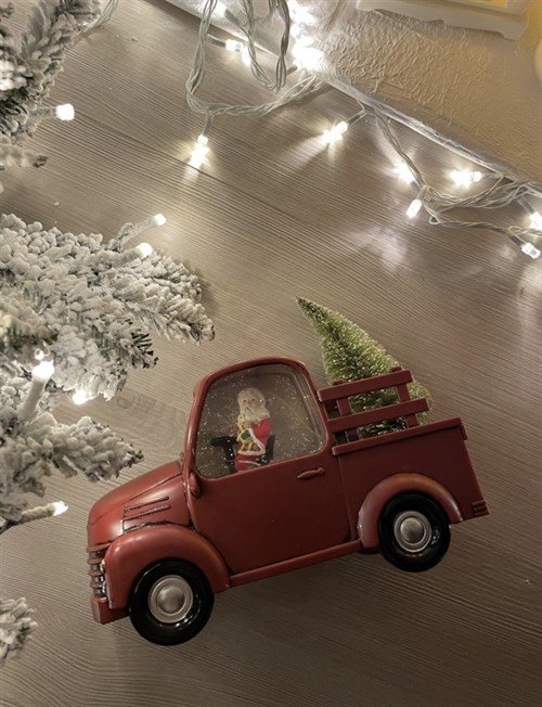 Новогодний фонарь-светильник Дед Мороз в грузовике Vape-Elita Магазин электронных испарителей и сигарет