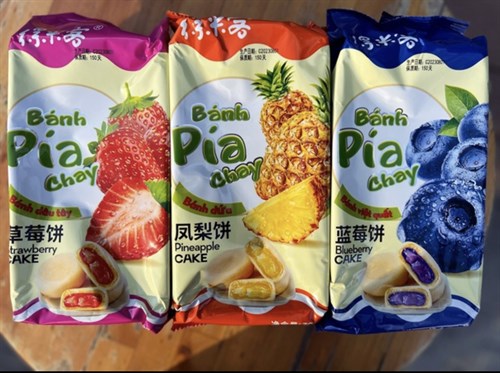 Печенье Banh Pia Chay с клубникой 300 гр. Vape-Elita Магазин электронных испарителей и сигарет