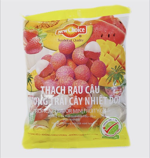 Желе фруктовое NEW CHOICE ассорти со вкусом тропических фруктов, 500 г (Кокос, Арбуз, Клубника, Манго, Дыня, Личи)    #THACH #THACH RAU CAU Vape-Elita Магазин электронных испарителей и сигарет