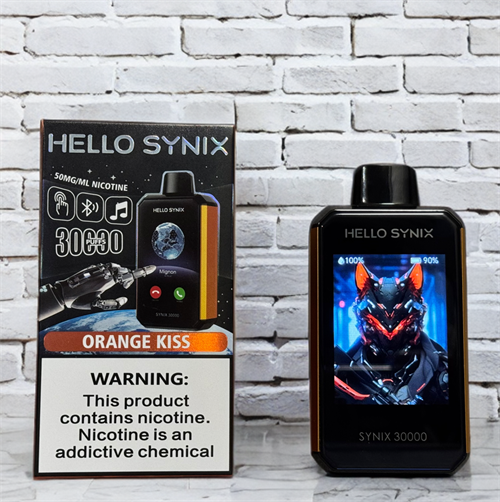 Hello Synix 30000 - 30000 затяжек с возможностью принимать звонки, сообщения соцсетей, с сенсорным экраном и играми Vape-Elita Магазин электронных испарителей и сигарет