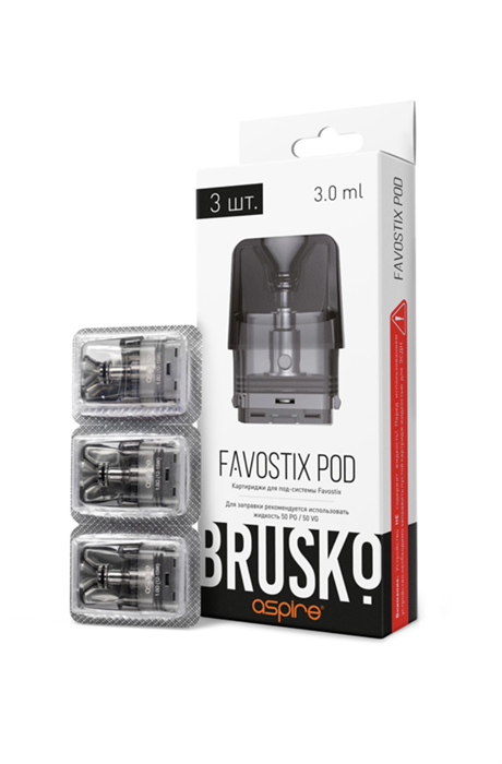 Картридж Brusko Favostix (0.6 Ом 3ml)  3 шт Vape-Elita Магазин электронных испарителей и сигарет