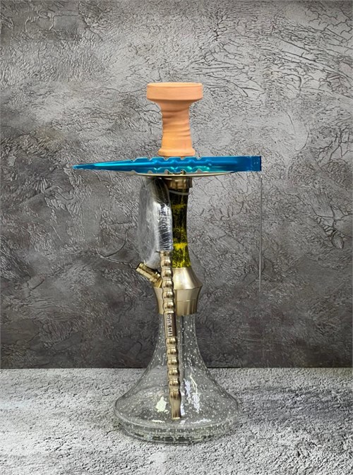 Кальян Seven Star 45 см желтый, неоновая колба 5219