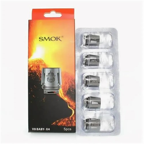 Сменный испаритель SMOK TFV8 Baby-X4 0,15 Ом (в упак. 5 шт.) Vape-Elita Магазин электронных испарителей и сигарет