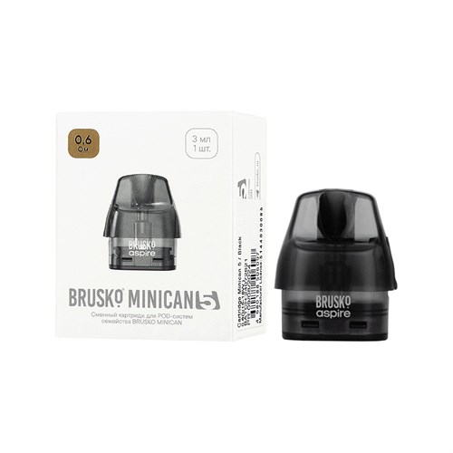 Увеличить Картридж Brusko Minican 5 3ml: 0.6 Ом (в упак.1 шт.) Vape-Elita Магазин электронных испарителей и сигарет