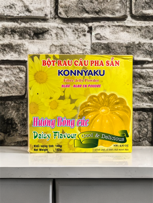 Желейный порошок для создания желе со вкусом Маргаритки BỘT RAU CÂU PHA SẮN KONNYAKU 140 гр 5531