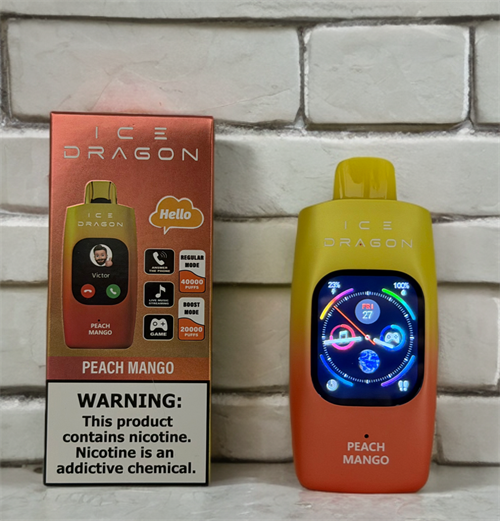 Ice Dragon 40000 - 40000 затяжек с сенсорным экраном, возможностью принимать звонки, музыкой, играми 6031