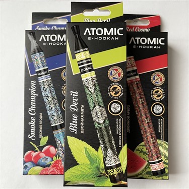 Безникотиновый кальян Atomic - 650 затяжек Vape-Elita Магазин электронных испарителей и сигарет