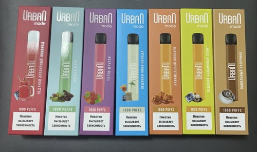 URBAN MODE - 1800 затяжек Vape-Elita Магазин электронных испарителей и сигарет