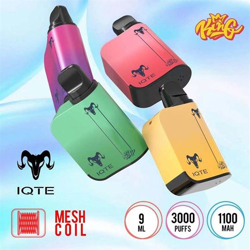 IQTE King 3000 - 3000 затяжек Vape-Elita Магазин электронных испарителей и сигарет