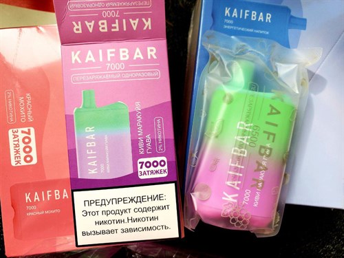 KAIFBAR  - 7000 затяжек Vape-Elita Магазин электронных испарителей и сигарет