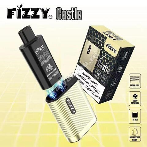 Устройство Fizzy Castle POD 6000 затяжек - Горчичный Vape-Elita Магазин электронных испарителей и сигарет