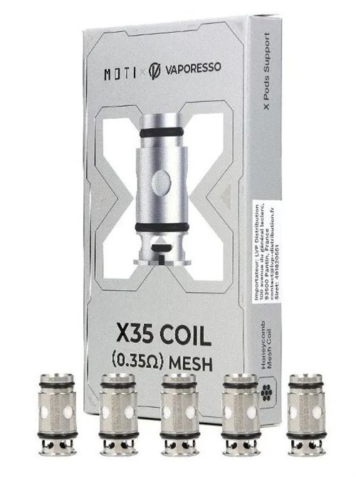 Испарители Vaporesso X35 Moti Mesh 0.35 ohm Coil, для Vaporesso X Mini 5 шт Vape-Elita Магазин электронных испарителей и сигарет