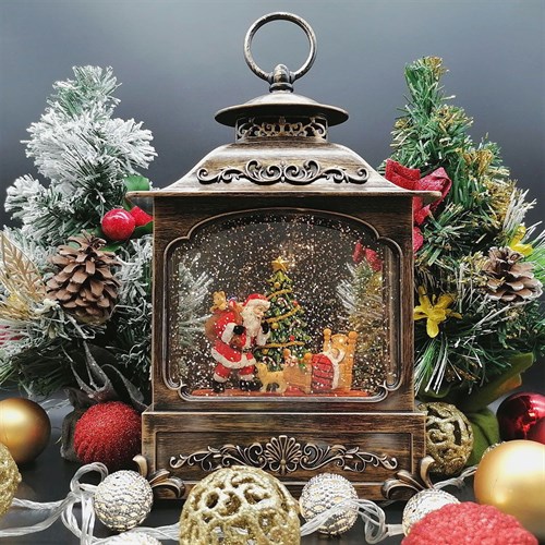 Большой Новогодний фонарь и светильник "Сказочный камин" с метелью и новогодней музыкой Vape-Elita Магазин электронных испарителей и сигарет