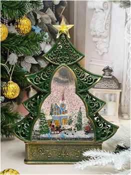 Новогодний фонарь-светильник Дед Мороз в грузовике Vape-Elita Магазин электронных испарителей и сигарет