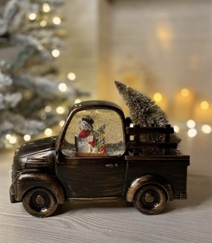 Новогодний фонарь-светильник Дед Мороз в грузовике Vape-Elita Магазин электронных испарителей и сигарет