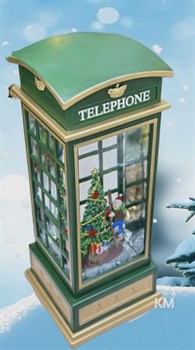 Светильник декоративный  Праздничный Telephone Телефонная будка синий Vape-Elita Магазин электронных испарителей и сигарет