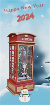 Светильник декоративный  Праздничный Telephone Телефонная будка красный Vape-Elita Магазин электронных испарителей и сигарет