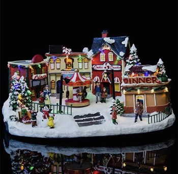 Каркасная светодиодная фигура Домики с каруселью Vape-Elita Магазин электронных испарителей и сигарет