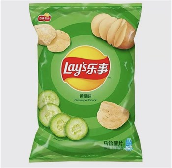 Картофельные чипсы Lay's Cucumber Flavor со вкусом свежих огурцов (Китай), 70 г Vape-Elita Магазин электронных испарителей и сигарет