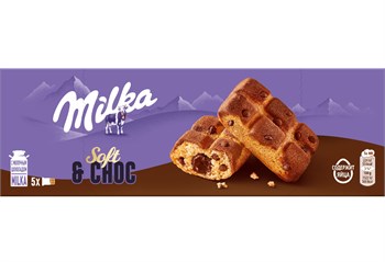 Пирожное бисквитное Milka с шоколадной начинкой и кусочками молочного шоколада, 175 г Vape-Elita Магазин электронных испарителей и сигарет