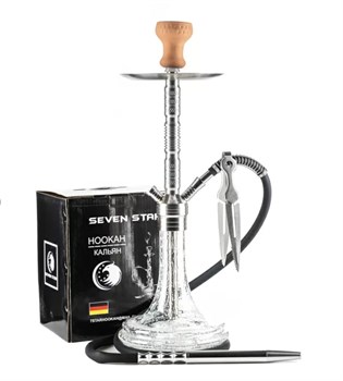 Кальян 7 Star — 206-1 Серебро светящаяся колба (Mini) 60 см Vape-Elita Магазин электронных испарителей и сигарет