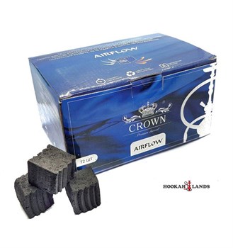 Кокосовый уголь для кальяна Crown Airflow, 72 кубика, 25мм Vape-Elita Магазин электронных испарителей и сигарет