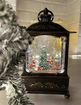 Фонарь музыкальный Новогодний с Дедом Морозом и ёлкой Vape-Elita Магазин электронных испарителей и сигарет